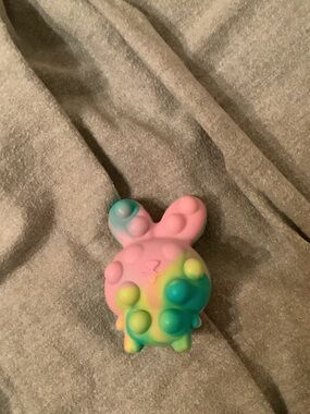 Rainbow Pastel Bunny Pop-It Fidget Toy